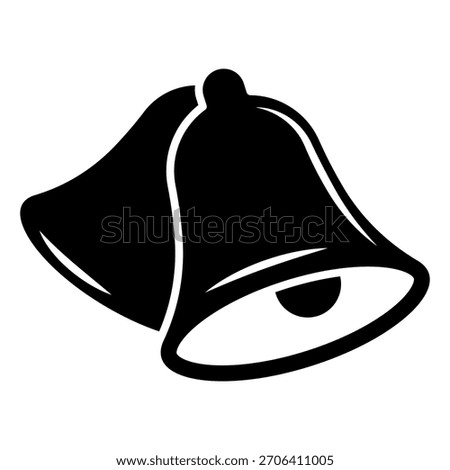Christmas Bell Icon Template – Festive Holiday Vector