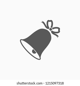 christmas bell icon, bell vector