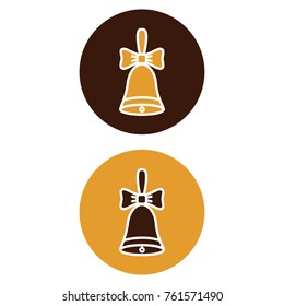 christmas bell icon, bell vector icon 