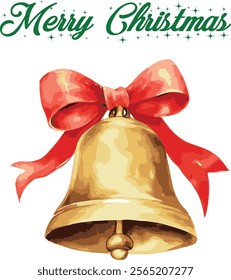 Christmas bell icon vector basic design simple and modern concept graphic