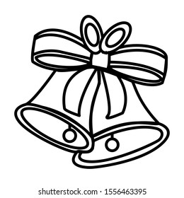 Christmas bell icon vector design template