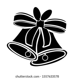 Christmas bell icon vector design template