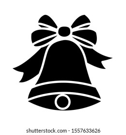 Christmas bell icon vector design template