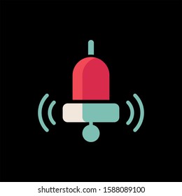 Christmas bell icon vector design template