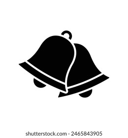 christmas bell icon vector design template simple and clean