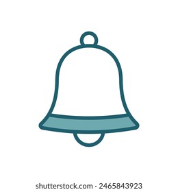 christmas bell icon vector design template simple and clean