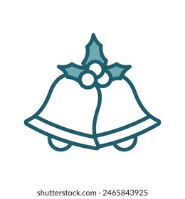 christmas bell icon vector design template simple and clean