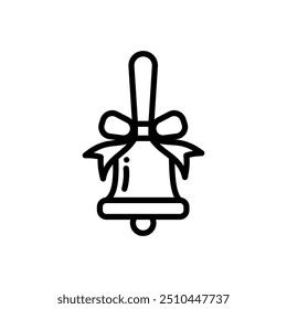 Weihnachtsglocke Symbol Vektor Design Vorlage eleganten Stil