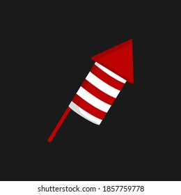Christmas Bell Icon Vector Flat Background
