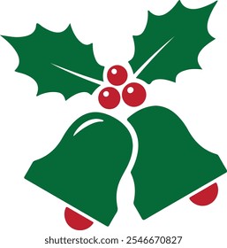 Christmas bell icon vector illustration