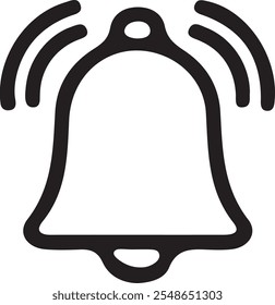 Christmas bell icon vector illustration