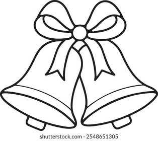 Christmas bell icon vector illustration