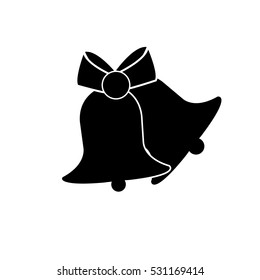 Christmas bell icon - vector illustrator