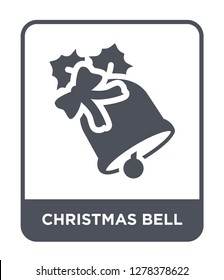 christmas bell icon vector on white background, christmas bell trendy filled icons from Christmas collection, christmas bell vector illustration