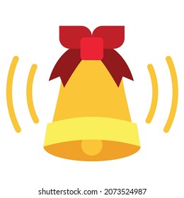 Weihnachtsglockensymbol für Website, Anwendung, Druck, Dokument, Plakatdesign, etc.