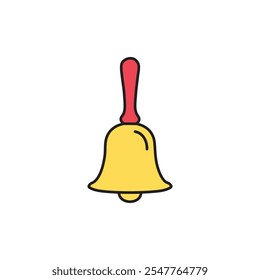 Christmas Bell Illustration Representing Festive Sound and Holiday Cheer