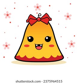 Christmas bell kawaii Christmas character