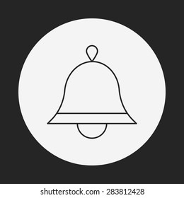 Christmas bell line icon