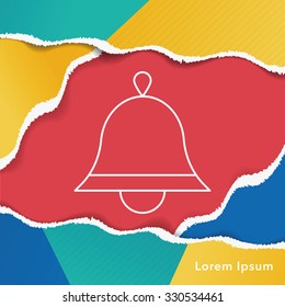 Christmas bell line icon