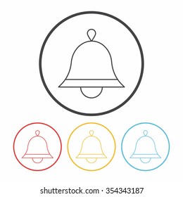 Christmas bell line icon