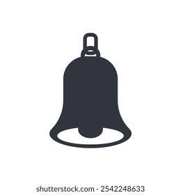 Christmas Bell Logo Vector Icon Template Illustration