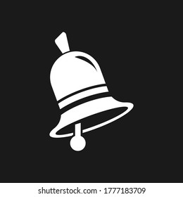 Christmas bell notification icon. Vector stock illustration. EPS 10
