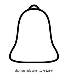 Christmas bell on a white background.