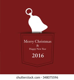 Christmas bell in pocket