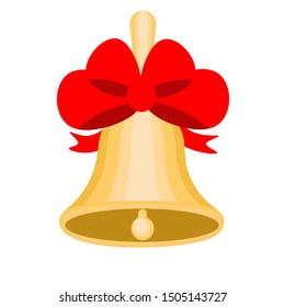 Christmas Bell with Red Bow