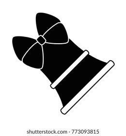 christmas bell with ribbon