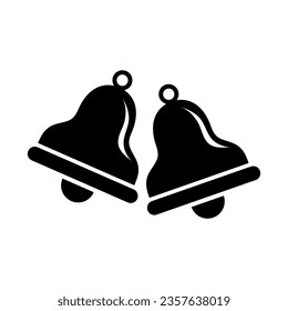 campana de Navidad. ilustración de icono de vector simple en fondo blanco..eps