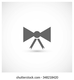 Christmas bell. Single flat icon on white background. Vector illustration.