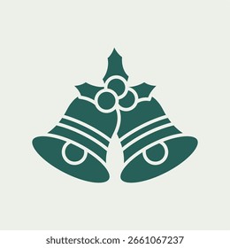 Christmas Bell trendy useful vector Illustration design attractive colorful background.eps