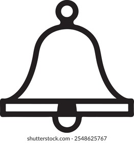 Christmas Bell Vector Art Silhouette
