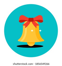 Christmas bell, vector design of temple bell 