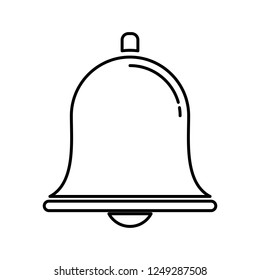 christmas bell vector, icon