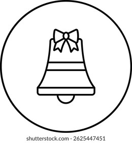 Christmas Bell vector icon. Can be used for printing, mobile and web applications.
