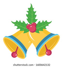 

Christmas Bell Vector icon which can be easily modified or edit
