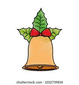 christmas bell  vector illustration