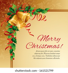 Christmas Bell. Vector Illustration