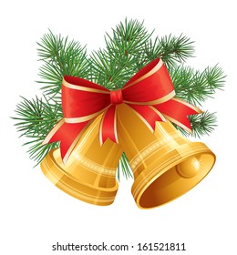 Christmas Bell. Vector Illustration