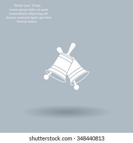 Christmas bell. Vector illustration.