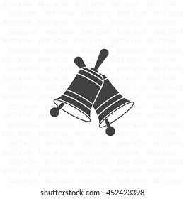 Christmas bell. Vector illustration.