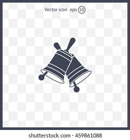Christmas bell. Vector illustration.
