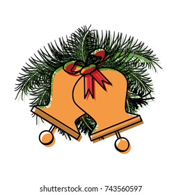 christmas bell vector illustration