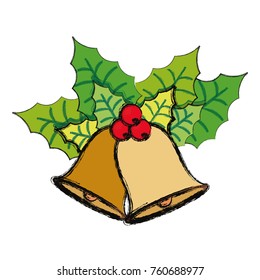 christmas bell vector illustration