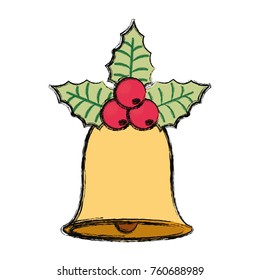 christmas bell vector illustration