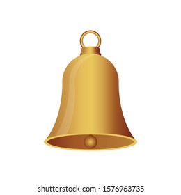 Christmas bell vector illustration isolated on white background