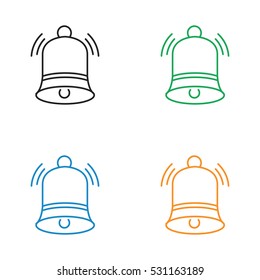 Christmas  Bell vector line icon