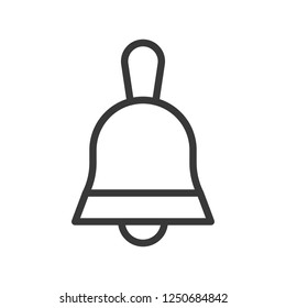 Christmas bell vector, Christmas related line design icon